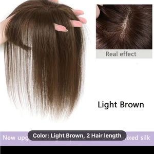 Hair topper, clip in, with bangs. Hair piece, wig.